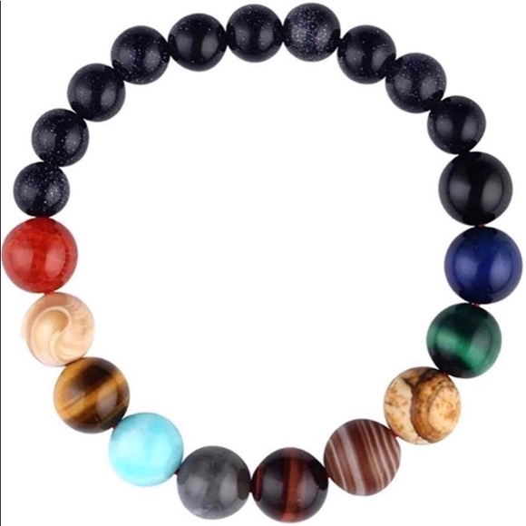 Planets Natural Stone Bracelet - Picture 5 of 7